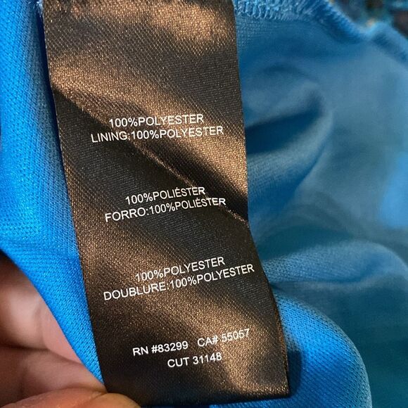 Nordstrom TASH AND SOPHIE Smocked Bodice Tiered Chiffon Dress S - Picture 6 of 8